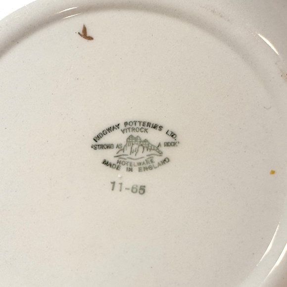 Whimsical 2-Pc Ridgway Potteries Chidren's DIZZY DUCKLINGS Bowl & Plate Set - Picture 9 of 9